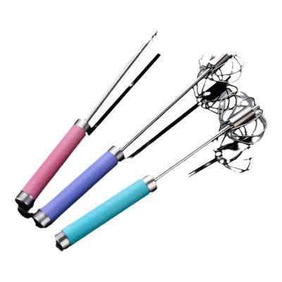 半自动打蛋器烘焙鸡蛋奶油打发器家用不锈钢甩蛋打蛋棒手动搅拌器