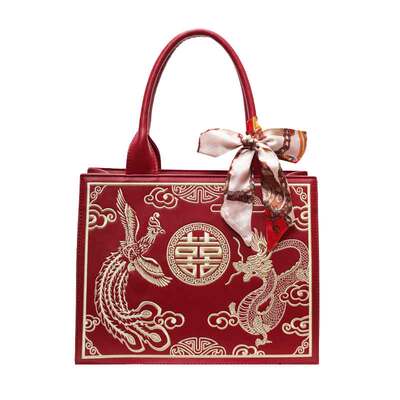 喜字国风婚包高级感大容量新娘包