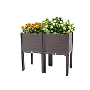 懒人花盆家用塑料阳台种菜专用箱大号种植箱方形栽室外花箱控根盆