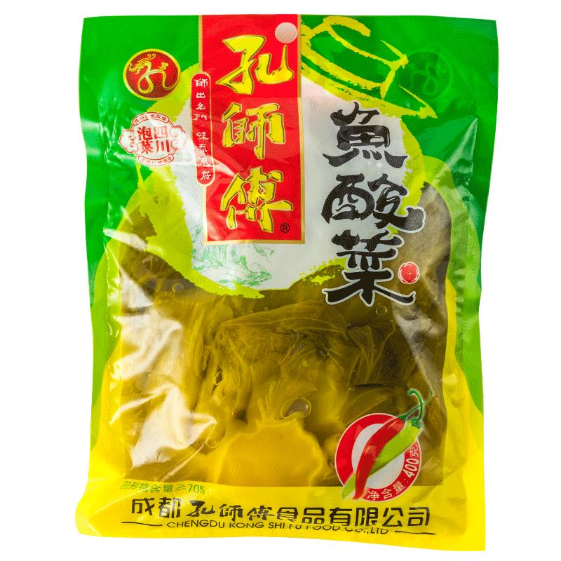 孔师傅正宗四川老坛酸菜鱼的酸菜农家自制200g*5家用专用青菜泡菜