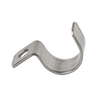 304不锈钢单边卡P型管夹仪表管卡子欧姆卡单孔骑马卡水管固定神器