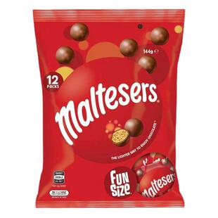 澳洲进口Maltesers麦丽素麦提莎脆心牛奶巧克力独立袋小包装零食