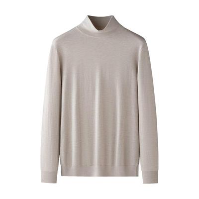 【100%纯山羊绒】统悦精纺高领男