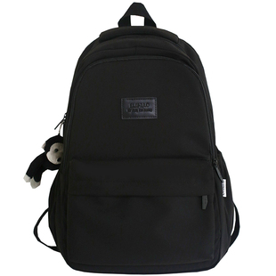 书包女初中生大容量高中背包ins简约大学生轻便护脊宽肩带双肩包