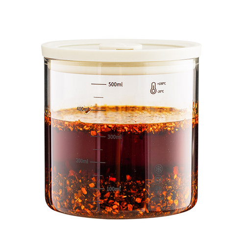 辣椒油专用罐猪油豆瓣酱油泼辣子密封罐食品级玻璃家用耐高温罐子