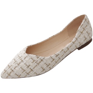 2026新款鞋子女小平跟秋鞋百搭豆豆平底鞋女春季女鞋春款淑女单鞋