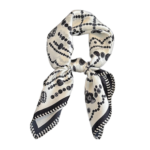 通勤百搭春款薄丝巾小方巾100%桑蚕丝围巾真丝丝巾女领巾方巾披肩