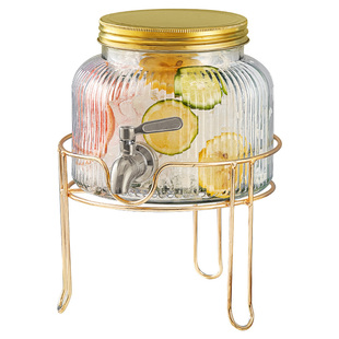 玻璃泡酒瓶带龙头啤酒桶水果茶桶青梅自制饮料桶果汁罐可乐桶容器