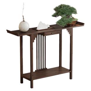 新中式财神爷供桌非实木玄关柜现代客厅佛龛香案家用简约佛台靠墙