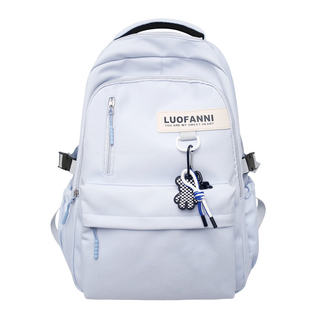 双肩包男士简约百搭大容量旅游旅行背包女初中生高中大学生书包男