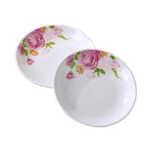 景德镇陶瓷果盘精致小菜碟子6英寸上供深盘吐骨碟高端茶几干果盘