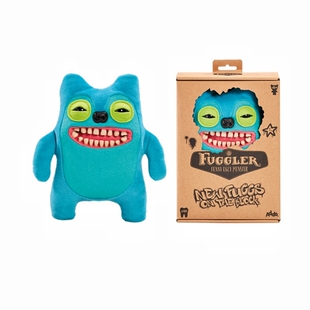 英国fuggler萌牙怪兽街头版玩偶放克牙宝牙齿搞怪网红毛绒公仔