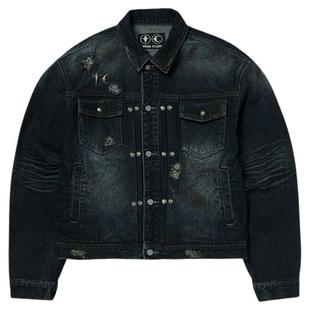 Thug Club 25SS Burn Down Denim Jacket
