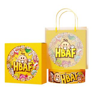HBAF芭蜂蜜山葵花生仁好运福气桶送礼零食新年货节日高端礼盒坚果