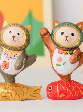 木制工艺品桌面摆件学生用品创意摆件办公居家装饰品摆件木质手工