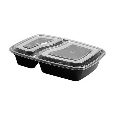 美式一次性黑色外卖透明打包盒