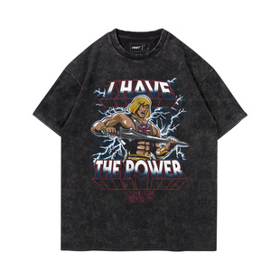 TEE7-宇宙的巨人希曼T恤复古美漫怀旧Vintage古着男款纯棉短袖