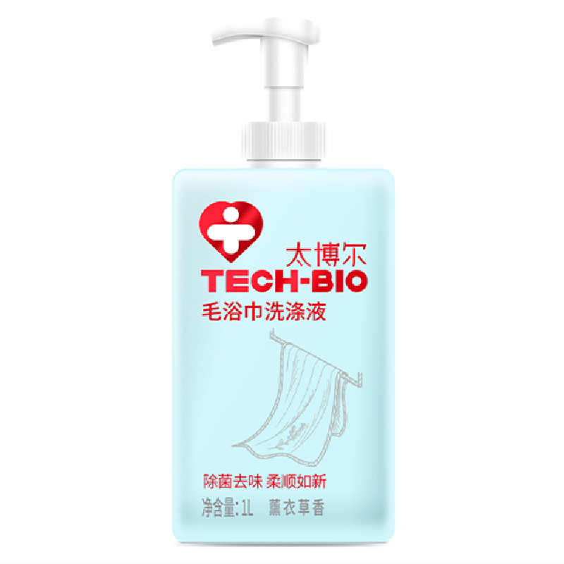 太博尔（TECH-BIO）毛浴巾洗涤液 织物丝质洗涤剂洗衣液1L