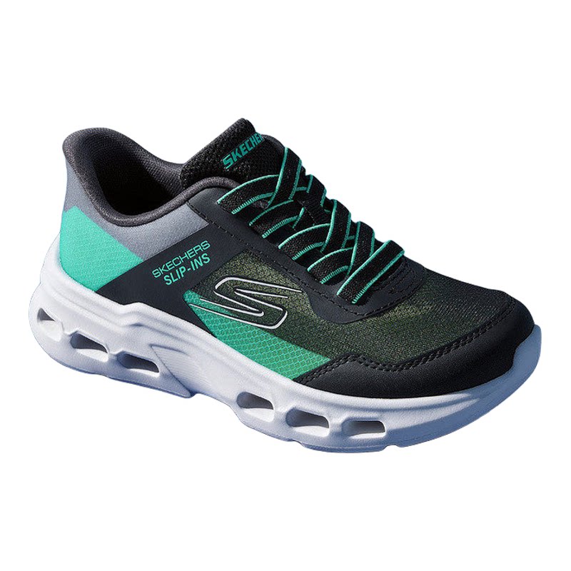 Skechers斯凯奇男大童云际运动体训鞋柔软回弹闪穿跑步鞋405370L