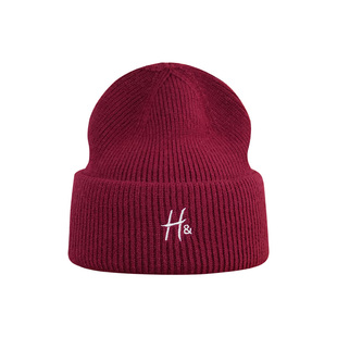 素单舍西安可拉红针织帽女秋冬保暖情侣川西旅游冷帽美式毛线帽男