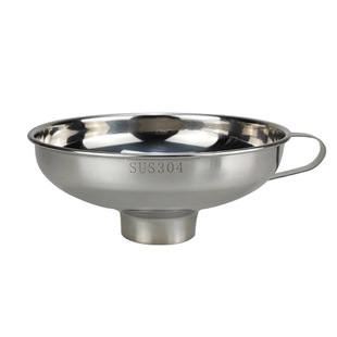 304不锈钢大号宽口漏斗食物泡菜家用小大口灌肠果酱家用大口滤斗