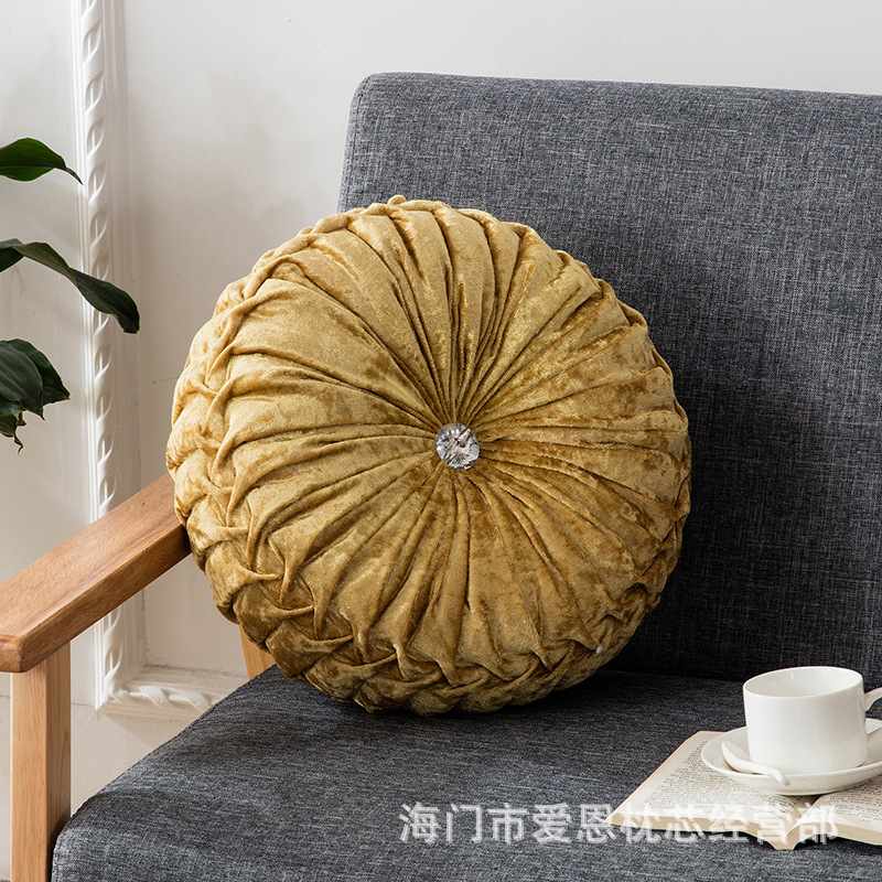 爱恩靠枕抱枕欧式沙发枕装饰枕抱汽车圆形抱抱南瓜枕