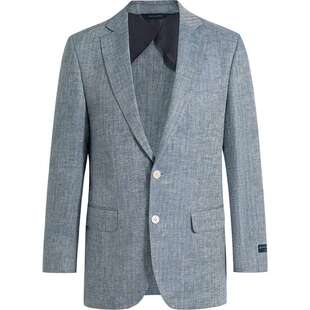 Brooks Brothers/布克兄弟男士秋冬款亚麻人字纹西装外套