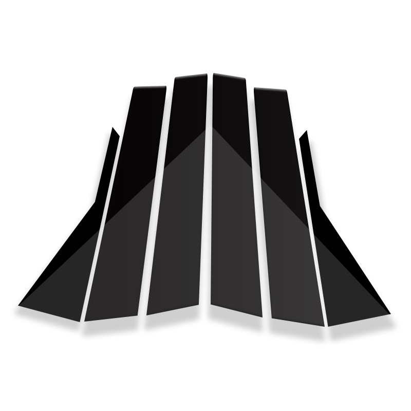 适用于吉利26新款五代帝豪改装车窗饰条PC塑料亮黑色中柱贴防刮花