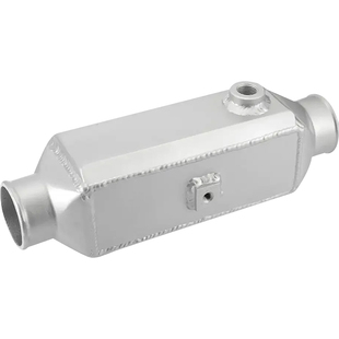 改装通用赛车水冷式中冷器1/2NPT接头涡轮增压铝制散热器63MM接口