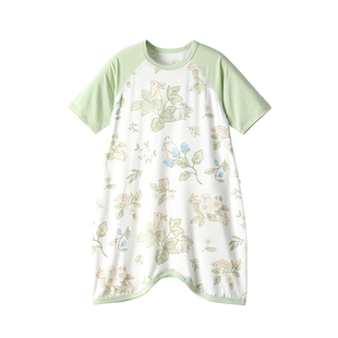 贝肽斯儿童睡袍夏季薄款睡衣2026新款宝宝睡袍优可丝家居服七分袖