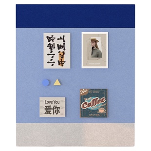 格里旺小众创意毛毡板照片墙客厅玄关墙面装饰画彩色抽象艺术挂画自粘软木板免打孔留言板拍立得相片展示墙板