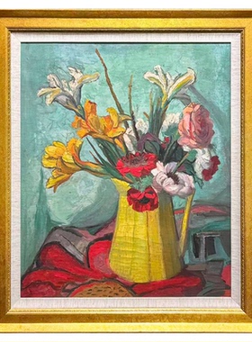 伽罗生活潘玉良挂画花卉客厅挂画