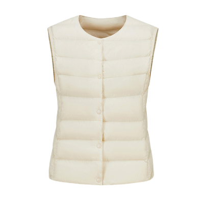 袂绒轻薄羽绒马甲背心女款