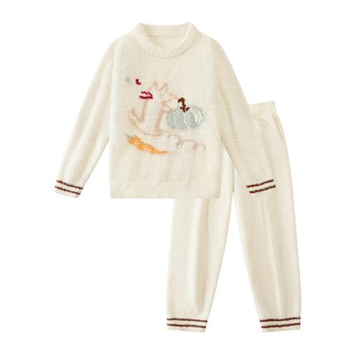 有棵树儿童半边绒睡衣