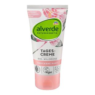 保税德国alverde艾薇德野玫瑰日霜面霜滋养保湿补水清爽嫩肤50ml