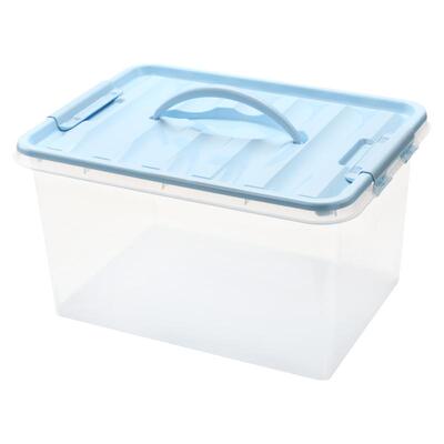 儿童过家家玩具16L收纳箱加厚整理积木磁力片手提桶透明大容量