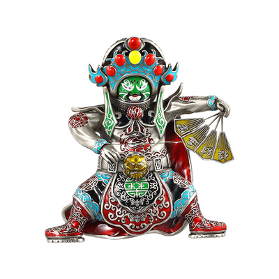 zippo银色川剧变脸夜光打火机