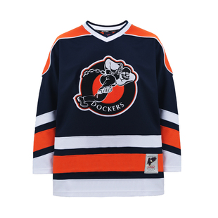 ACUSA 城市联盟系列巴尔的摩码头人重磅多层刺够冰球拼色球衣男款