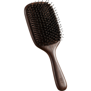 初心猪鬃毛梳子气囊气垫顺发梳按摩头皮女士专用长发家用木梳蓬松