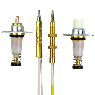 通用单线型热电偶电磁阀双线感应铜针燃气灶熄火保护灶具配件