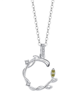 s999足银情侣项链小众轻奢若柳相