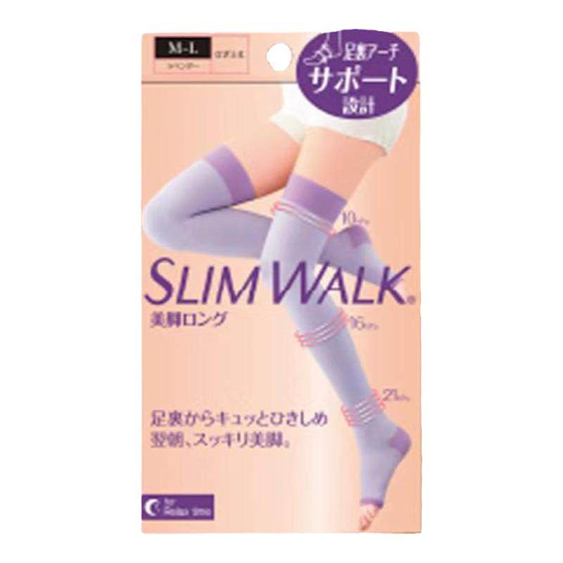 Slimwalk压力袜显瘦腿女中筒长筒袜美腿袜高压强压睡眠袜孕妇运动