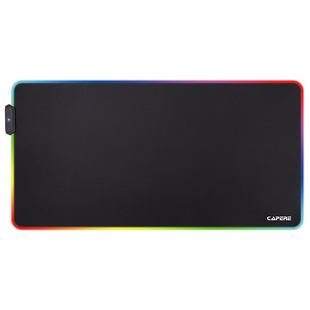 CAPERE(铠雷)RGB发光鼠标垫莉莉微蚀刻FPS电竞游戏专用玻璃鼠标垫
