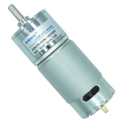 ZHENG/正科/ZYTD555/直流永磁齿轮减速电机/马达ZGB37RH/12V/120R