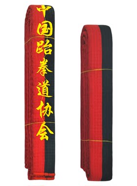跆拳道红黑带刺绣一级儿童学员