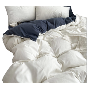 北欧风ins床单四件套夏季被套被罩床笠款简约冰丝床品宿舍床上三4