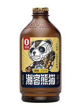 潮客熊猫精酿菠萝啤无醇啤酒