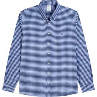 [易打理]Brooks Brothers/布克兄弟男士25秋冬新品牛津纺格纹衬衫