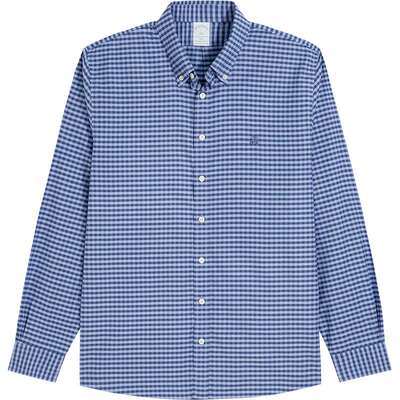 布克兄弟25男士复古格纹衬衫