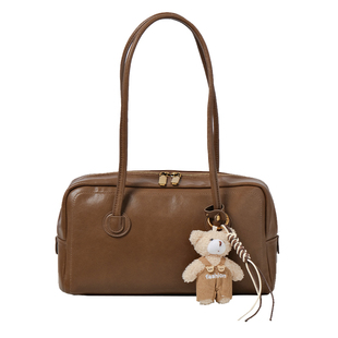 保龄球包包女2025新款大容量通勤腋下小方包手提单肩波士顿枕头包